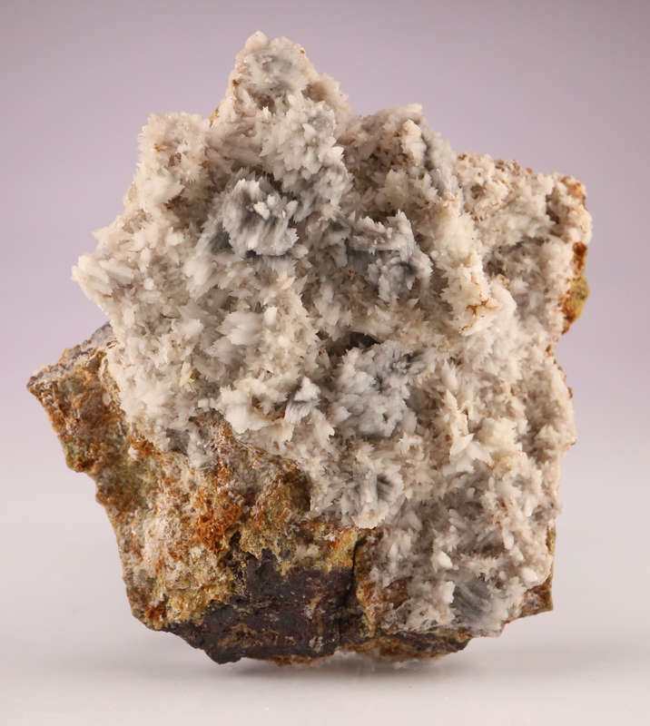 Malachite on Cobaltoan Calcite ClustCalcite on Matrix, N'Chwaning II, Northern Cape, South Africa