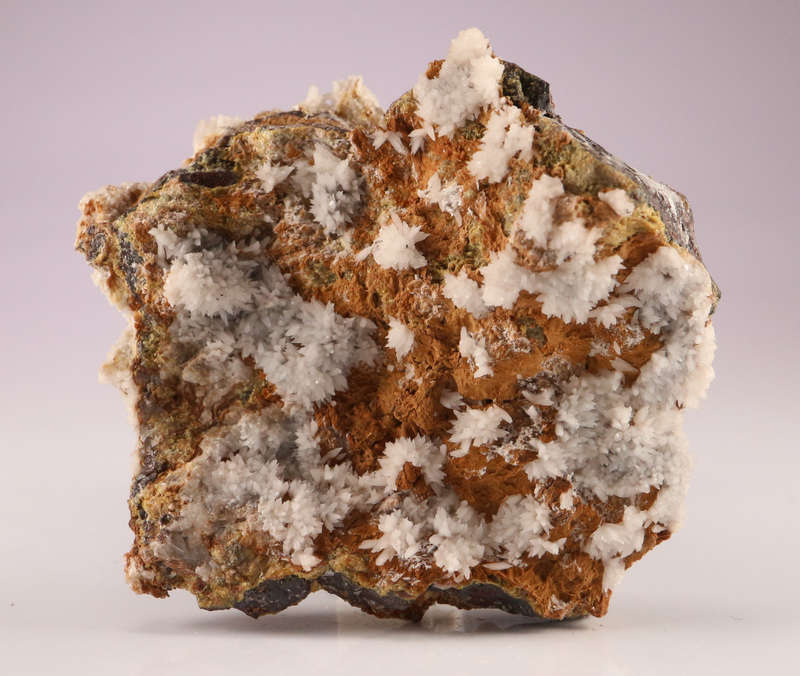 Malachite on Cobaltoan Calcite ClustCalcite on Matrix, N'Chwaning II, Northern Cape, South Africa