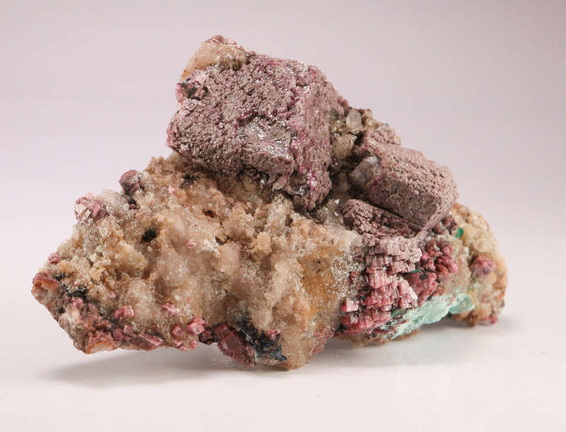 Cobaltoan Calcite on Matrix, Kakanda deposit, Lubudi, Lualaba, DR Congo