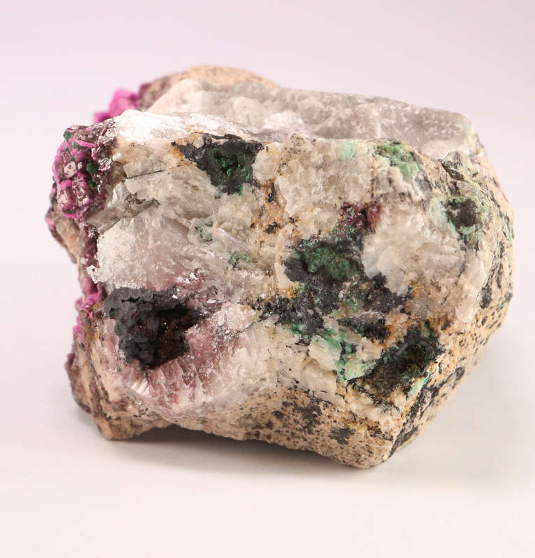 Cobaltoan Calcite on Matrix, Kakanda deposit, Lubudi, Lualaba, DR Congo