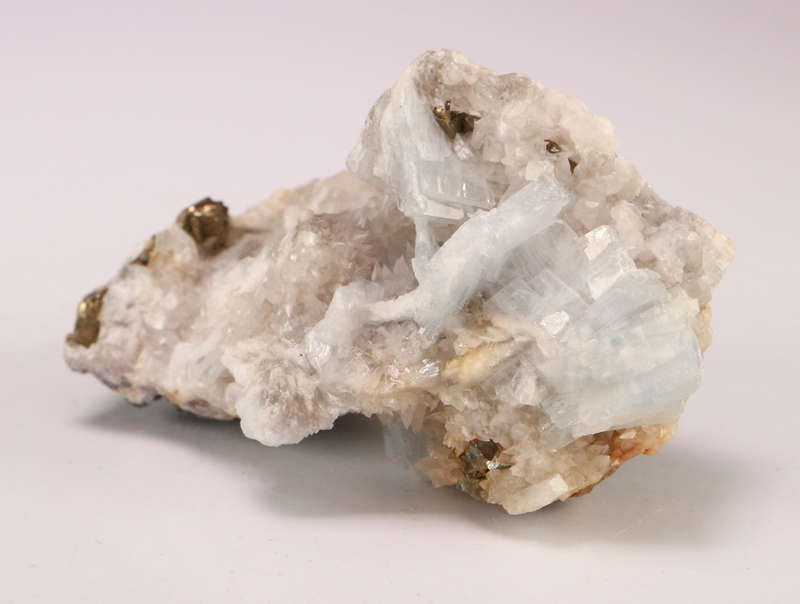 Pyrite on Baryte, N'Chwaning II, Northern Cape, South Africa