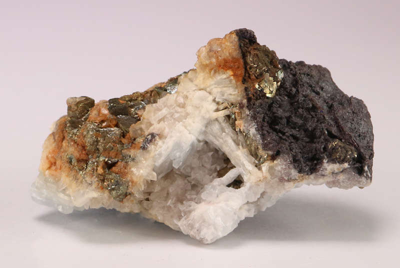 Pyrite on Baryte, N'Chwaning II, Northern Cape, South Africa