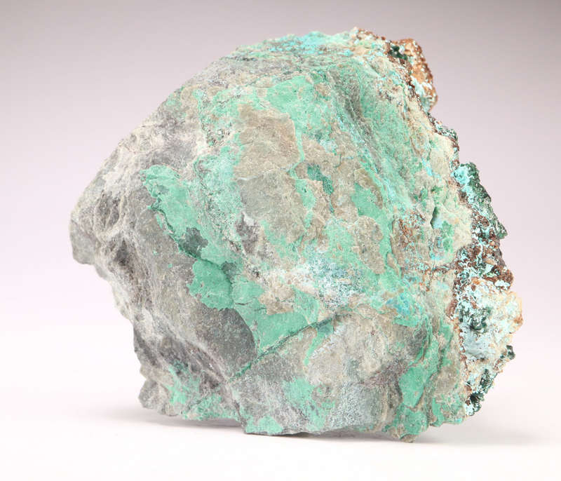 Malachite on Chrysocolla, Tenke Fungurume, DR Congo