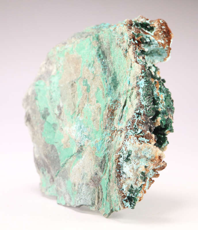Malachite on Chrysocolla, Tenke Fungurume, DR Congo