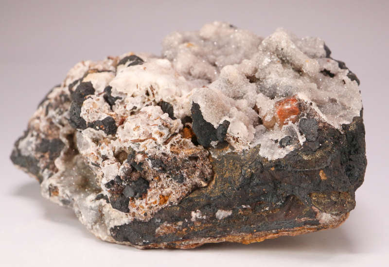 Goethite & Calcite on Matrix, N'Chwaning II, Northern Cape, South Africa