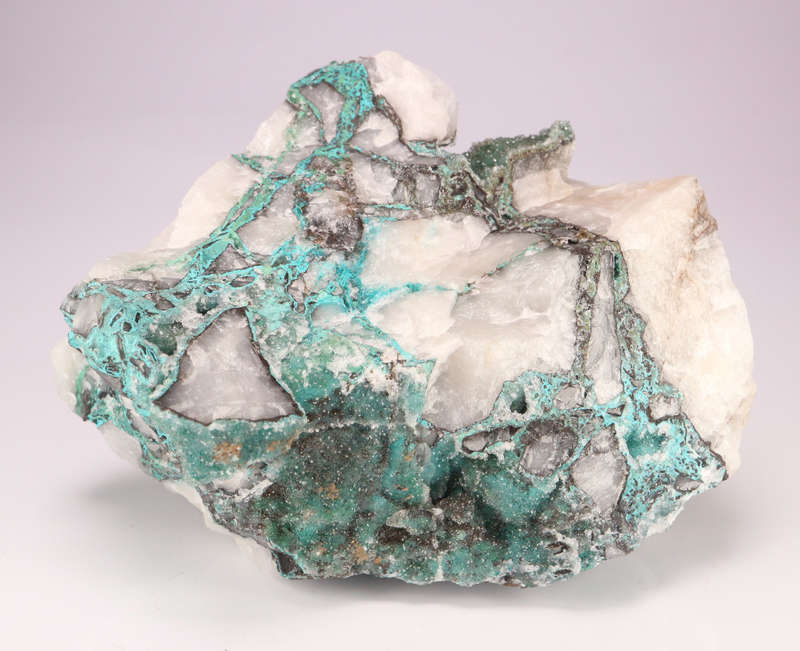 Quartz over Zincolibethenite on Quartz, Skorpion Mine, Karas Region, Namibia