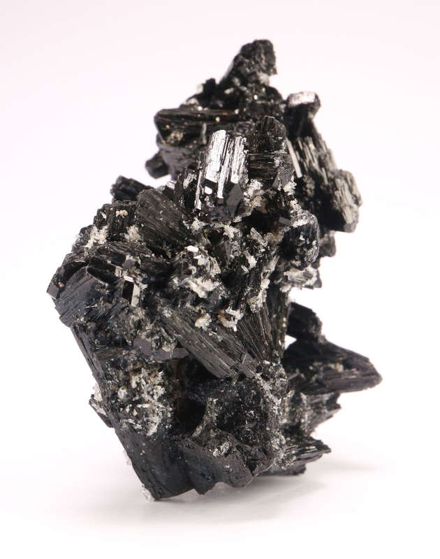 Quartz on black Tourmaline Cluster, Erongo Mnt Region, Namibia