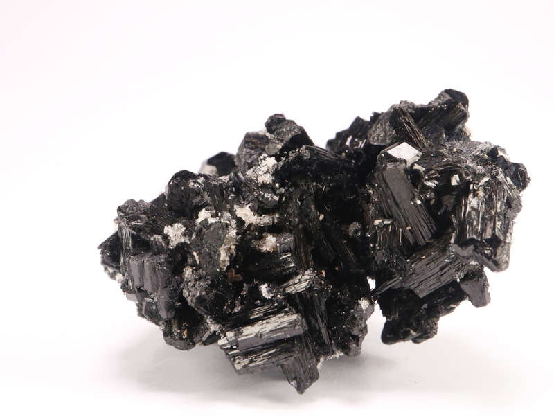 Quartz on black Tourmaline Cluster, Erongo Mnt Region, Namibia