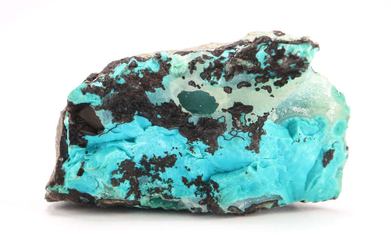 Quartz over Chrysocolla on Matrix, Skorpion Mine, Karas Region, Namibia