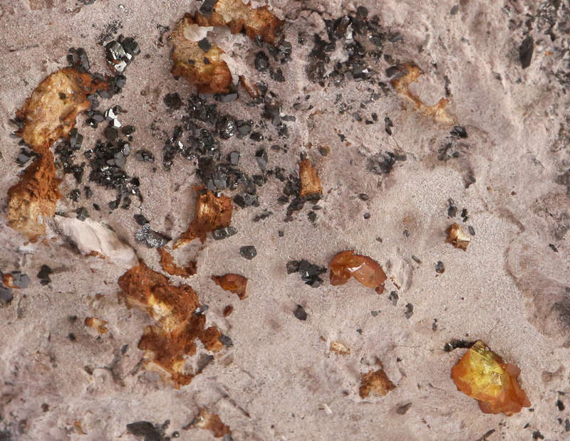 Sturmanite and Manganite on Matrix, N'Chwaning II, Northern Cape, South Africa