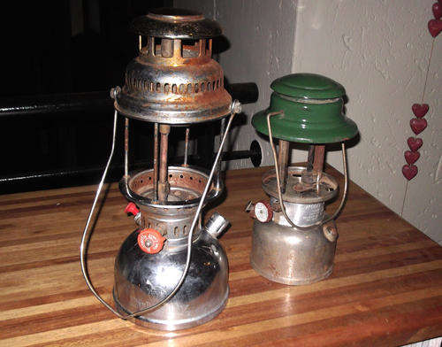 Old Coleman and Butterfly brand lamp