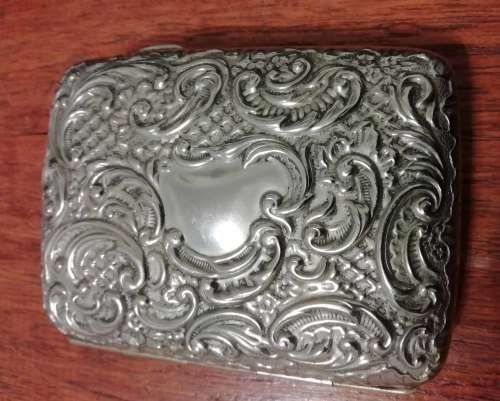 CIGARETTE BOX, ALDO SILVER. [[PLATED]]