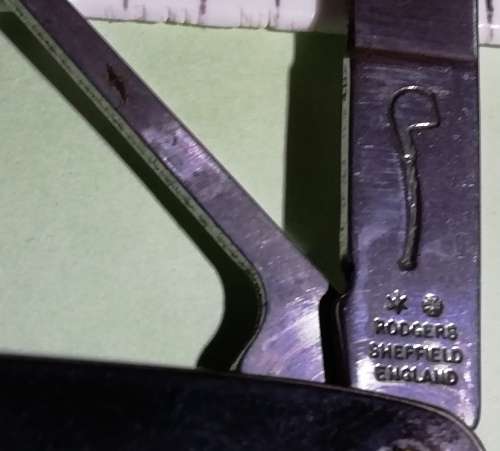 VINTAGE ROGERS PIPE KNIFE, ETC.