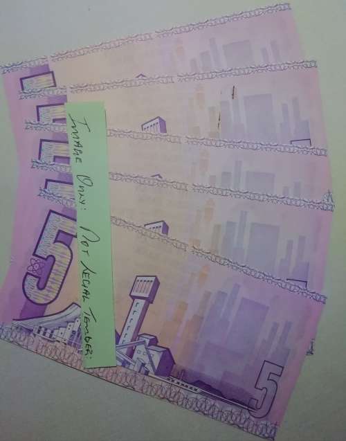 FIVE BANK NOTES. R5.00.G P DE KOCK. 2ND ISSUE.
