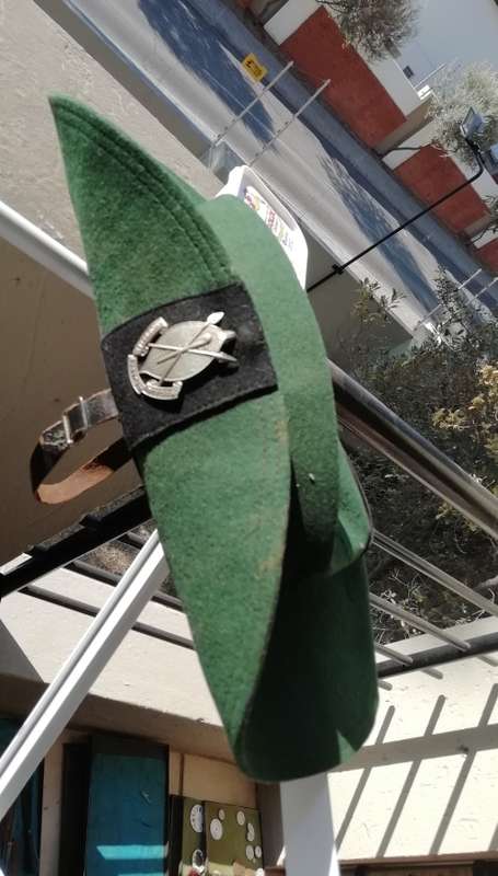 RHODESIAN AFRICAN RIFLES FELT HAT.DEFORMED//FLATTENED.