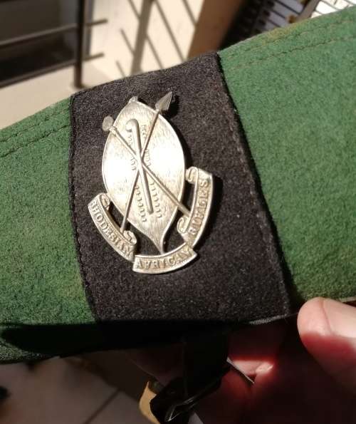 RHODESIAN AFRICAN RIFLES FELT HAT.DEFORMED//FLATTENED.
