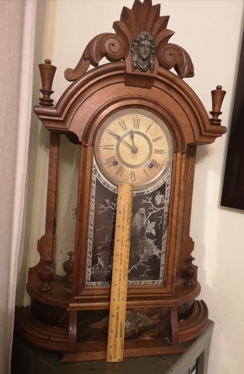 RARE ANSONIA CLOCK. ANTIQUE.