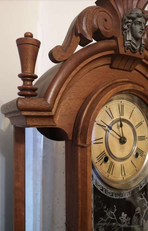 RARE ANSONIA CLOCK. ANTIQUE.