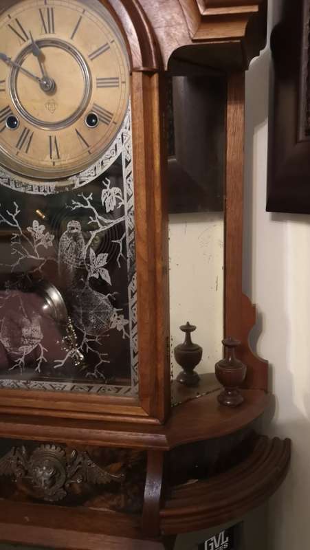 RARE ANSONIA CLOCK. ANTIQUE.