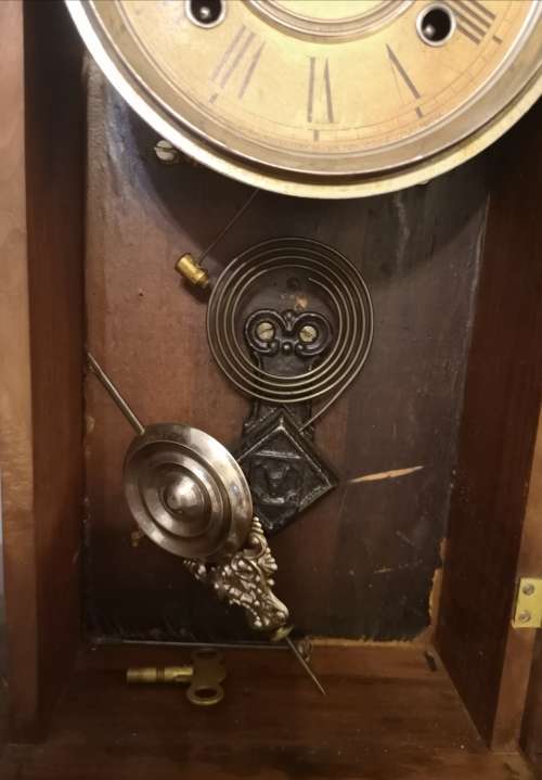 RARE ANSONIA CLOCK. ANTIQUE.