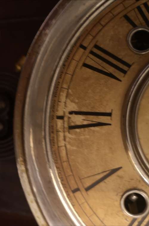 RARE ANSONIA CLOCK. ANTIQUE.