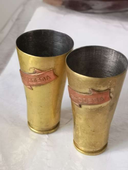 2 X 20MM MATRA SHELL CASES (MG-151) AS USED IN K CARS.