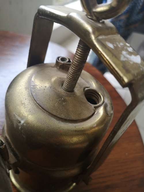MINER`S CARBIDE LAMP. ANTIQUE.