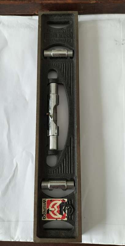 WISPECO ENGINEERING STEEL SPIRIT LEVEL.