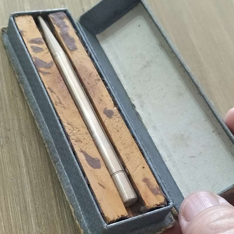 COLLECTION RARE PENS AND STERLING SILVER PENCIL.