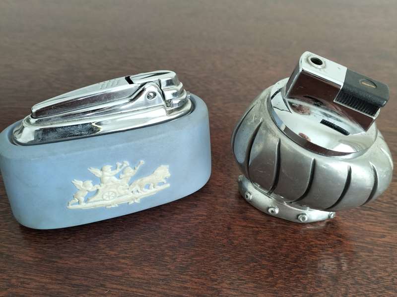 RARE C BOYES AND WEDGWOOD LIGHTERS.