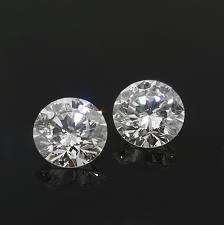 WOW!!! A Sparkly Natural Matching Pair 1.03ct Round Brilliant Cut G/H Color SI2/SI3 Clarity Diamond
