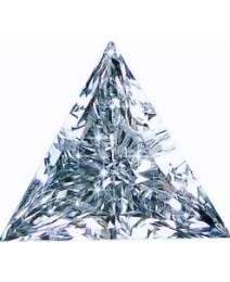 WOW!!! A RARE Certified 0.49ct Natural Trillion Cut Top H Color SI1Clarity Diamond (R7,000.00)