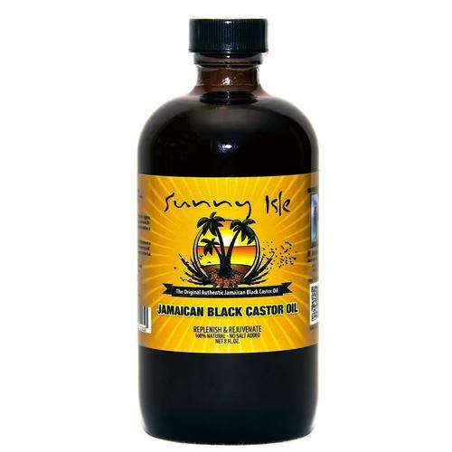 Sunny Isle Jamaican Black Castor Oil. Produced in Jamaica, bottled and sold in the USA