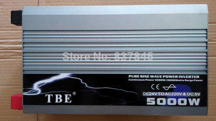 5000w Pure Sine Inverter - 24vDC to 220vAC 50Hz