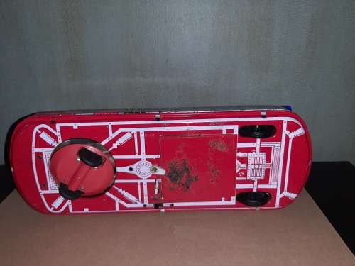 Vintage space rocket tin toy