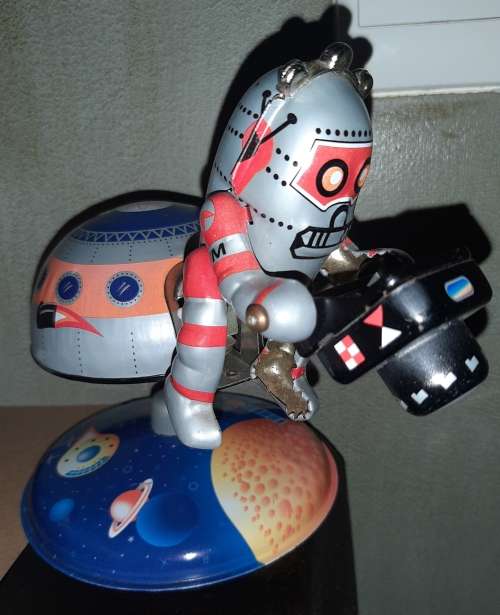 Vintage Tin toy Space Station Mars 10
