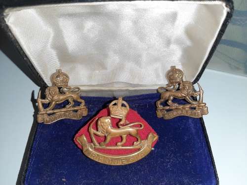 Rhodesian Brass Military badges