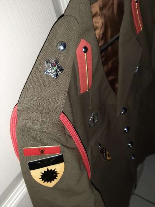 Military blazer with badges