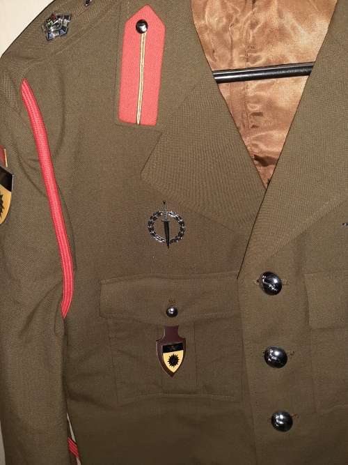Military blazer with badges