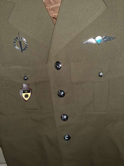 Military blazer with badges