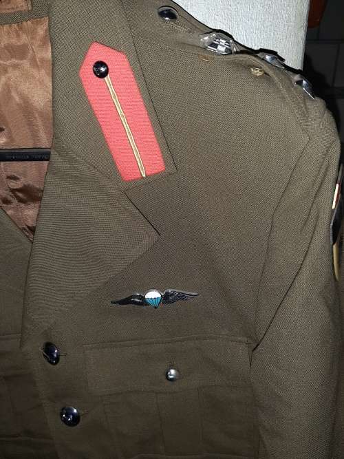 Military blazer with badges