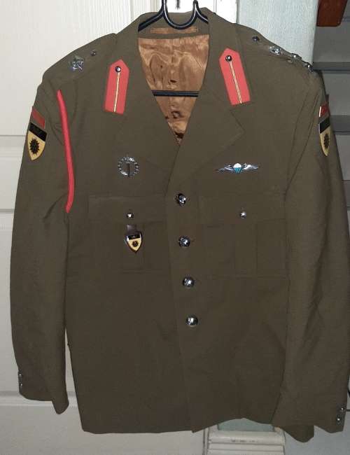 Military blazer with badges