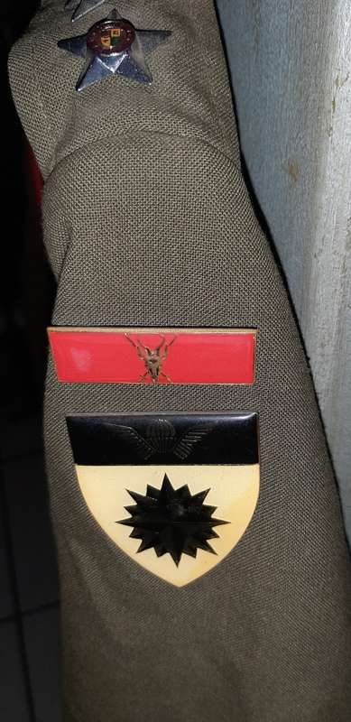 Military blazer with badges