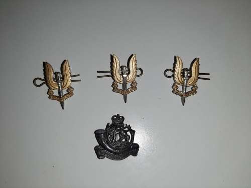 Lot of 4 old military pins