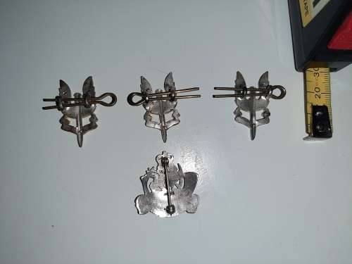 Lot of 4 old military pins