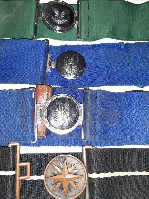 Lot of military web belts etc