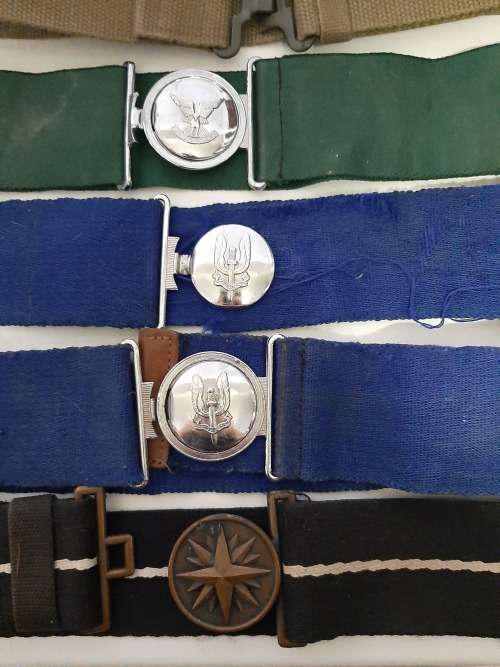 Lot of military web belts etc