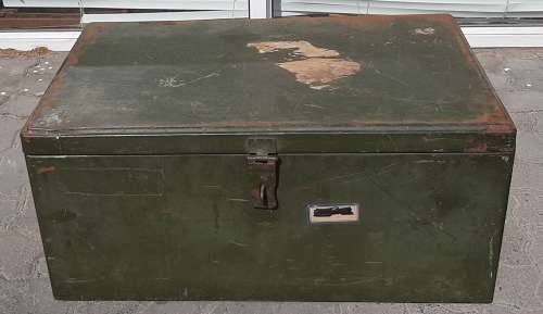 Vintage military foot locker