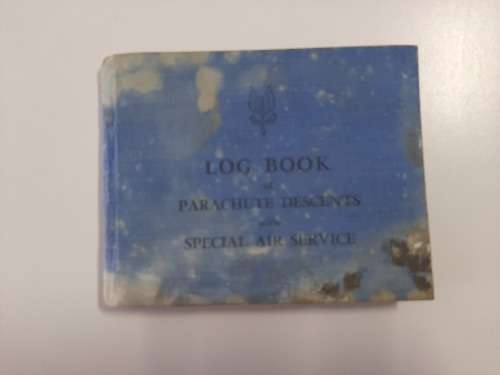 Log Book of Parachute Descents Special Air Service
