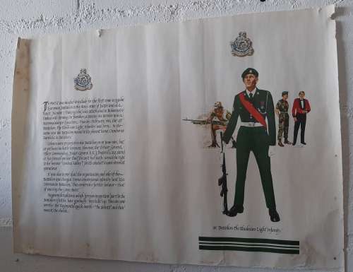 Poster of 1st Batallion - The Rhodesian Light Infantry